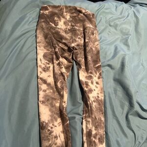 lululemon athletica raspberry/cream Tie-Dye Leggings